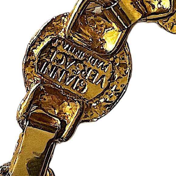 Authentic Vintage Gianni Versace Rare Gold Plated Medusa Choker & Bracelet Set - Picture 12 of 12